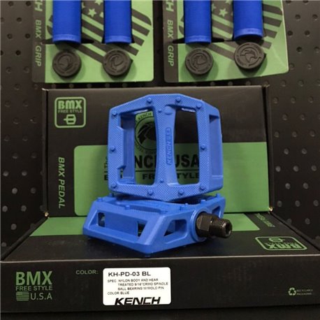 Педали BMX KENCH nylon PC синий 